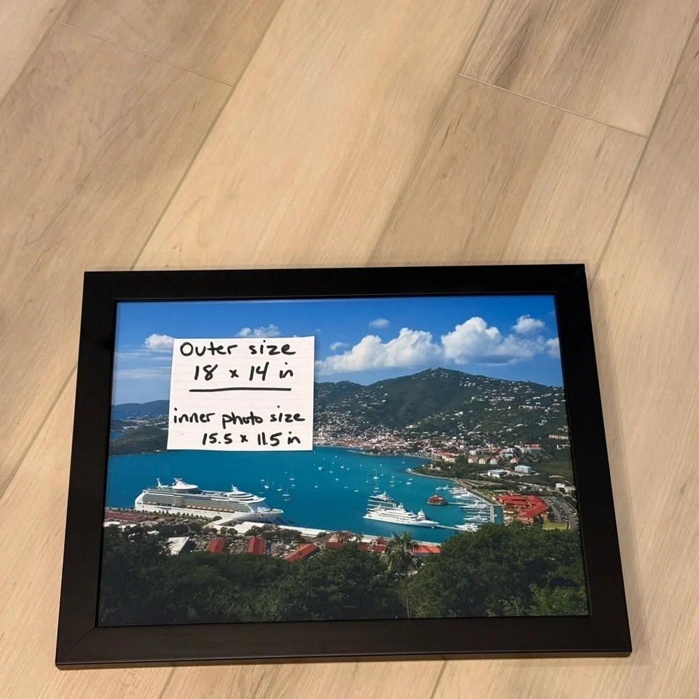 Large Black Picture Frame 18 x 14 inch Photo Frame for Art, Diploma Frame, etc